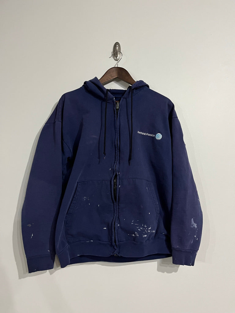 AT&T Paint Splatter Zip-Up